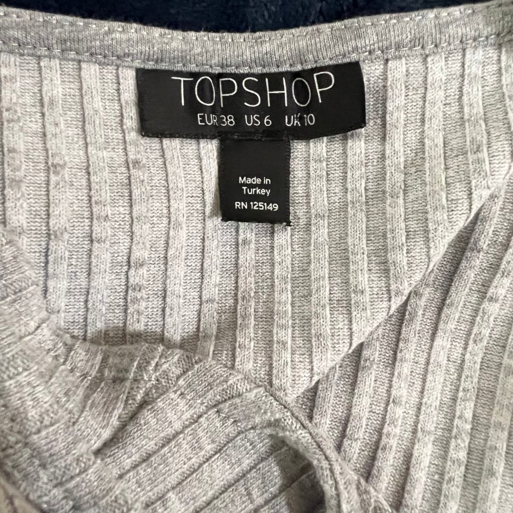 Topshop Gray Halter Dress - Picture 4 of 4